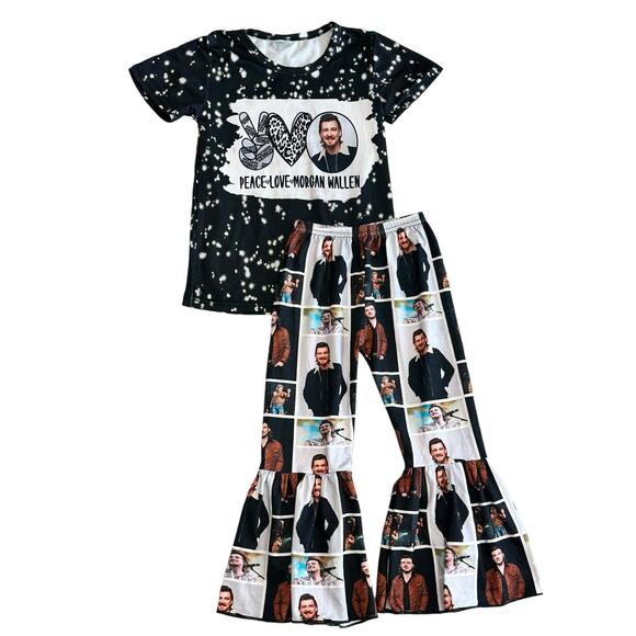 MORGAN WALLEN Girls Outfit Size 4T - Picture 1 of 6